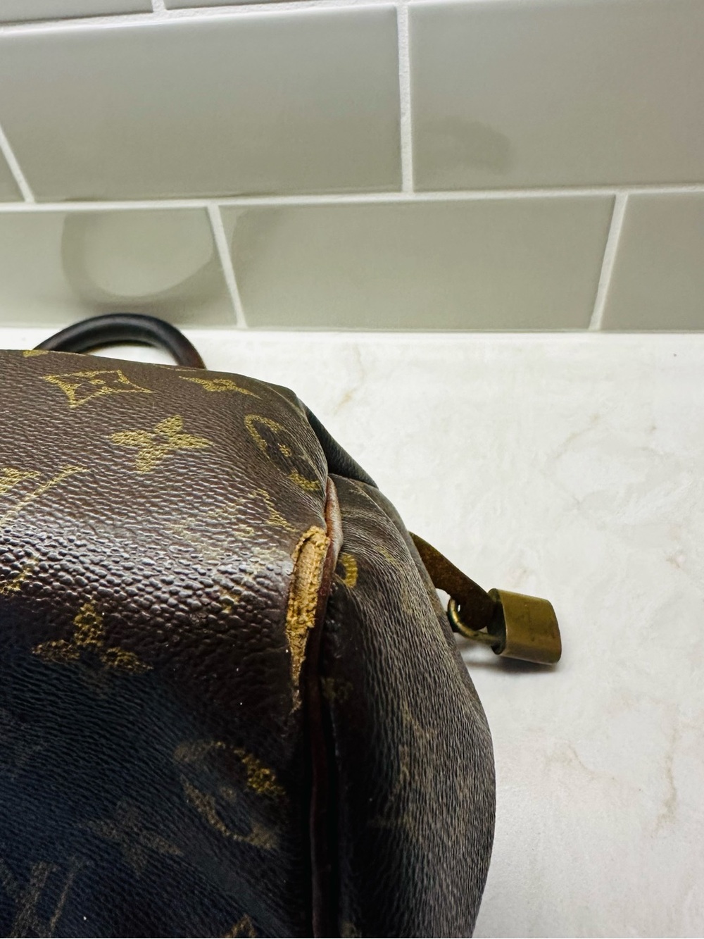 Vintage Louis Vuitton Monogram Speedy-style handbag, 10" W × 7" H × 7" D - Picture 13 of 16